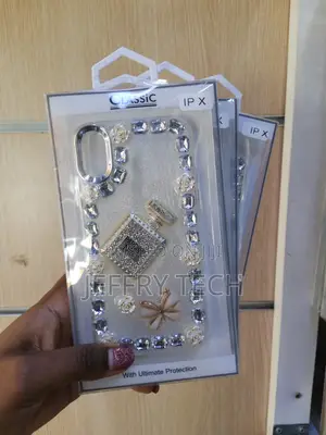 SXMFF iPhone X Diamond Clear Case, 3d Luxury Sparkle Rhinestones