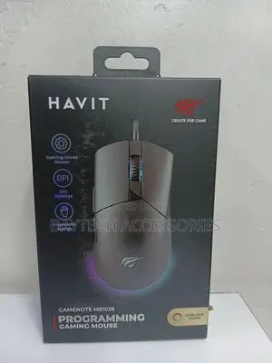 Havit Ms1038 Programmable RGB Backlit Gaming Mouse - Black