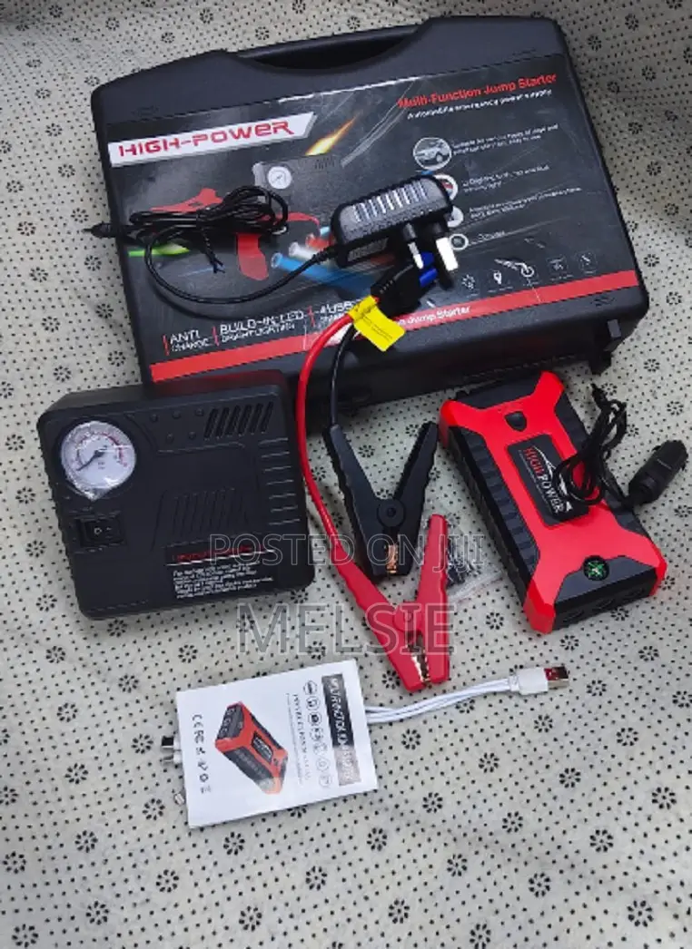 Car Jump Starter Multi-Function Compact, Rugged Design for Roadside