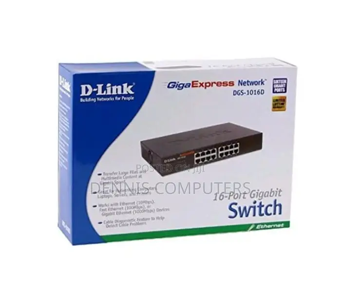 D-Link DGS-1016d/B 16-Portbase-T Unmanaged Switch