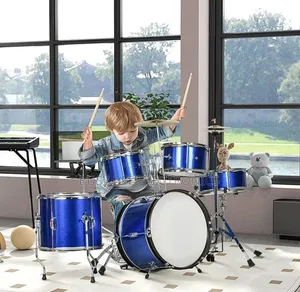 Drum Set Kit for Kids. 11 Piece Junior Drum Set for Kids With Stool