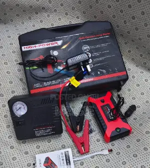 Portable Car Jump Starter and Air Compressor for Emergency Situations