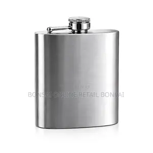6oz Stainless Steel Hip Flask Leakproof Pocket Flask for Whiskey