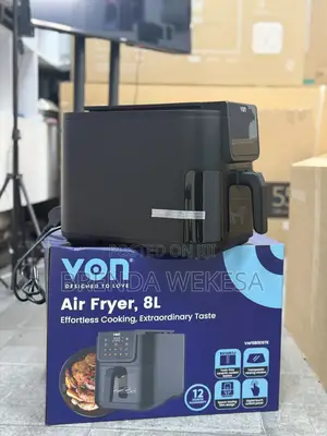 Von Vaf080dstk Slim Airfryer – 8l, Black
