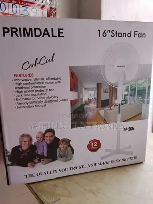 Standing Fan Primadel 16" Standing Fan - Super Strong