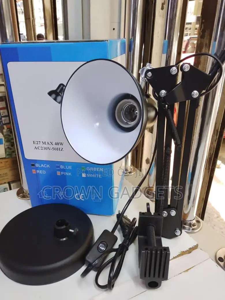 Metal Study Lamp E27 Reading Desk Light 40w
