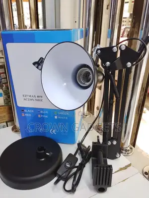 Classic Reading Desk Lamp With Clamp and Weighted Base