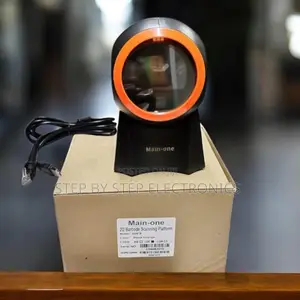 1d 2d Desktop Round Table Mount Barcode Scanner Usb Wired Hands-Free