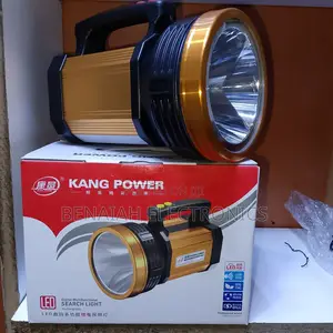 Rechargeable Torch 100 Watts Metallic With Led Lamp