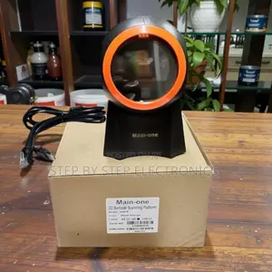 1d 2d Desktop Round Table Mount Laser Barcode Scanner for Retail Shops