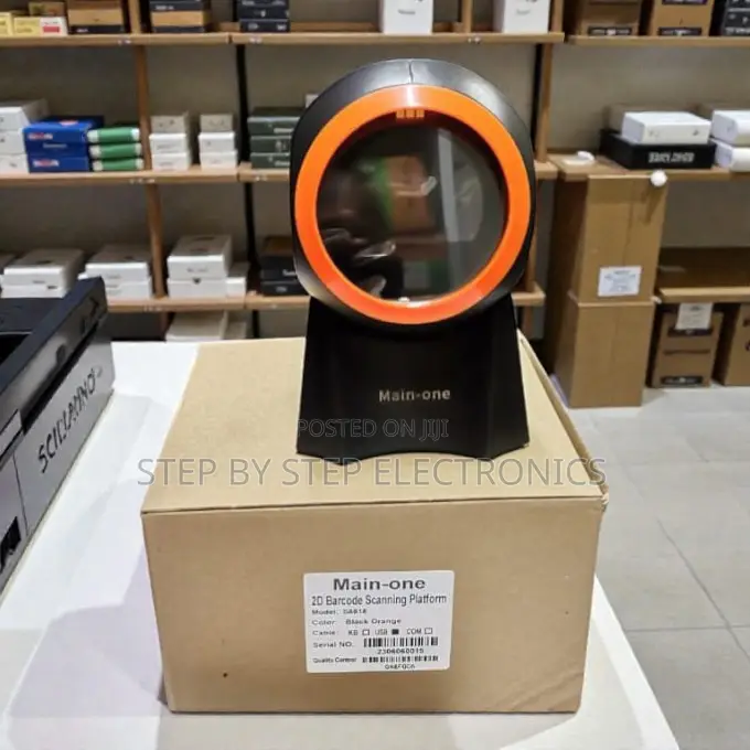 Omnidirectional Reading Automatic 1d 2d Desktop Laser Barcode Scanner
