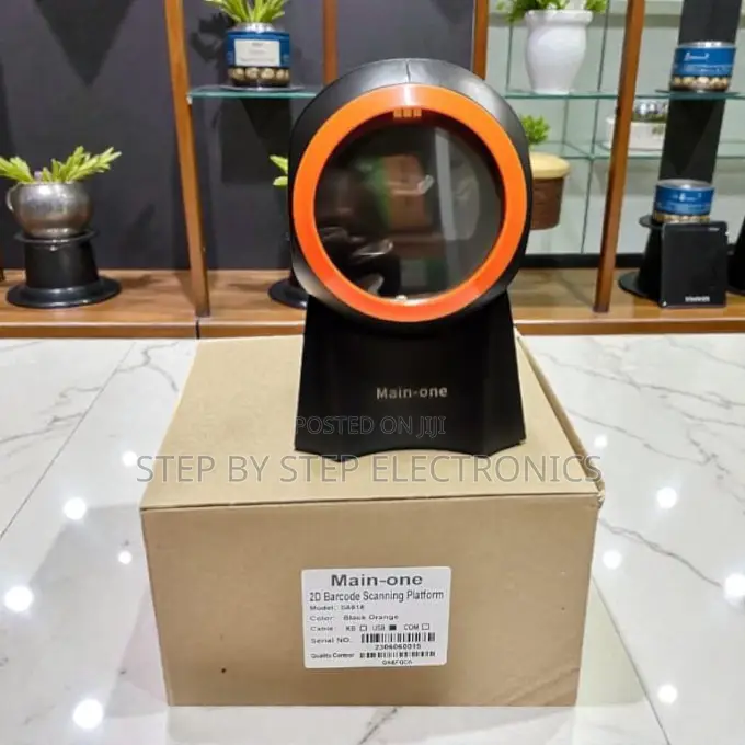 Automatic Sleep and Wake Up 1d 2d Desktop Barcode Scanner Hands-Free