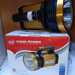 100 Watts Portable Search Light With Led Lamp, Metallic