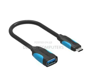 Vention Usb-C Male to Usb 3.0 Female Otg Adapter Gray Aluminum Alloy