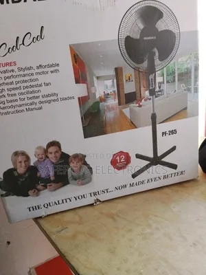 Premium Primadel 16-Inch Standing Fan - Metal Grill | 5-Year Motor
