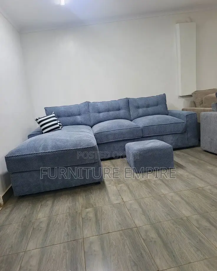 Plush 6 Seater L Sofa
