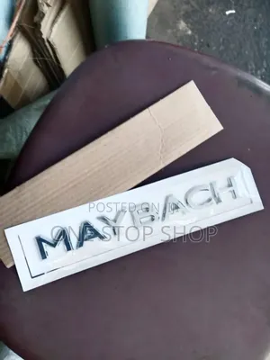 Chrme Maybach Letters Rear Replacement Sticker Badge
