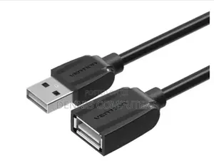 Vention Usb 2.0 a Male to a Female Extension Cable 5m Black PVC Type