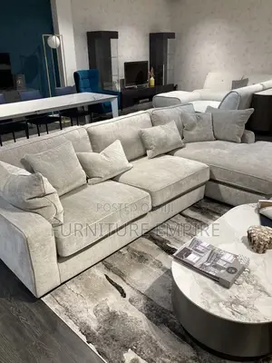 Fine Cushioned 6 Seater Corner Sofa