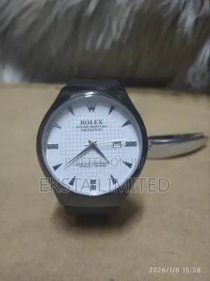 Generic Rolex Rubber Strap Watch That Shows Date