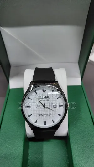 Generic Rolex Rubber Strap Watch That Shows Date