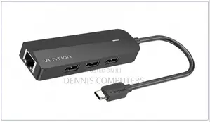 Vention Usb-C to Usb 3.0*3/Rj45/Micro-B Hub 0.15m Black Abs Type