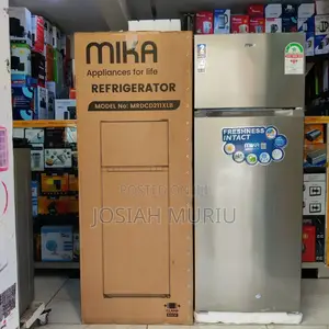 *Mika 211litres Double Door Fridge