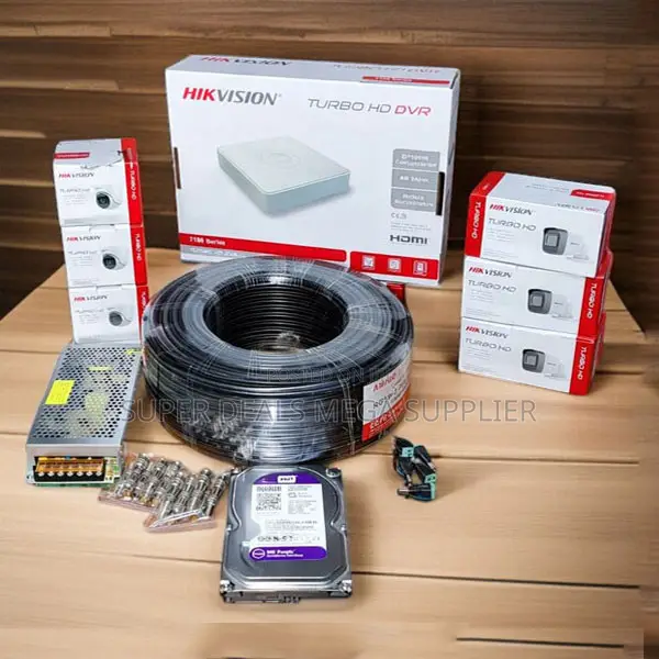 Hikvision 6 Turbo Hd 2mp CCTV Multi User Access Complete System Kit