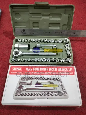 40pc Stainless Steel Aiwa Toolkit Socket Wrench Set