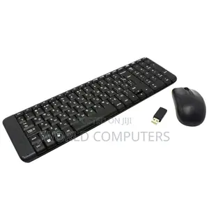 Logitech Mk220 Wireless Keyboard and Mouse Combo - Black