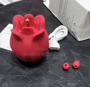 Rose Vibrator 10 Mode With Tongue and Ball Rechargeable Sex Toy
