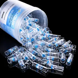 Reusable Cigarette Tar Filter Holder Clear Smoke Filter 100pcs Pack