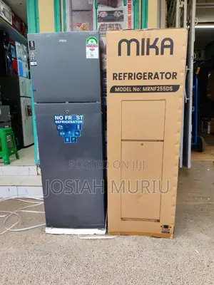 *Mika 255litres Double Door Fridge No Frost
