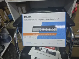 Dlink 16port 10/100 Long Range Poe+Surveillance Switch