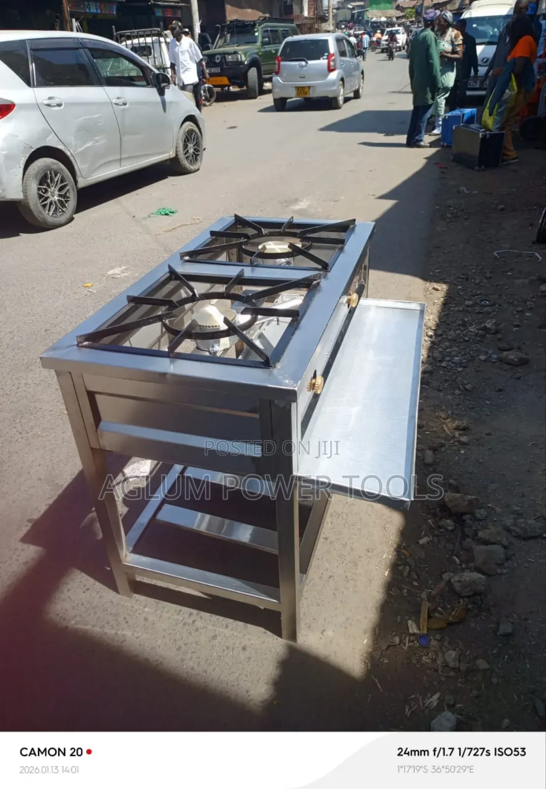 High Pressure 2 Burner With a Shelf