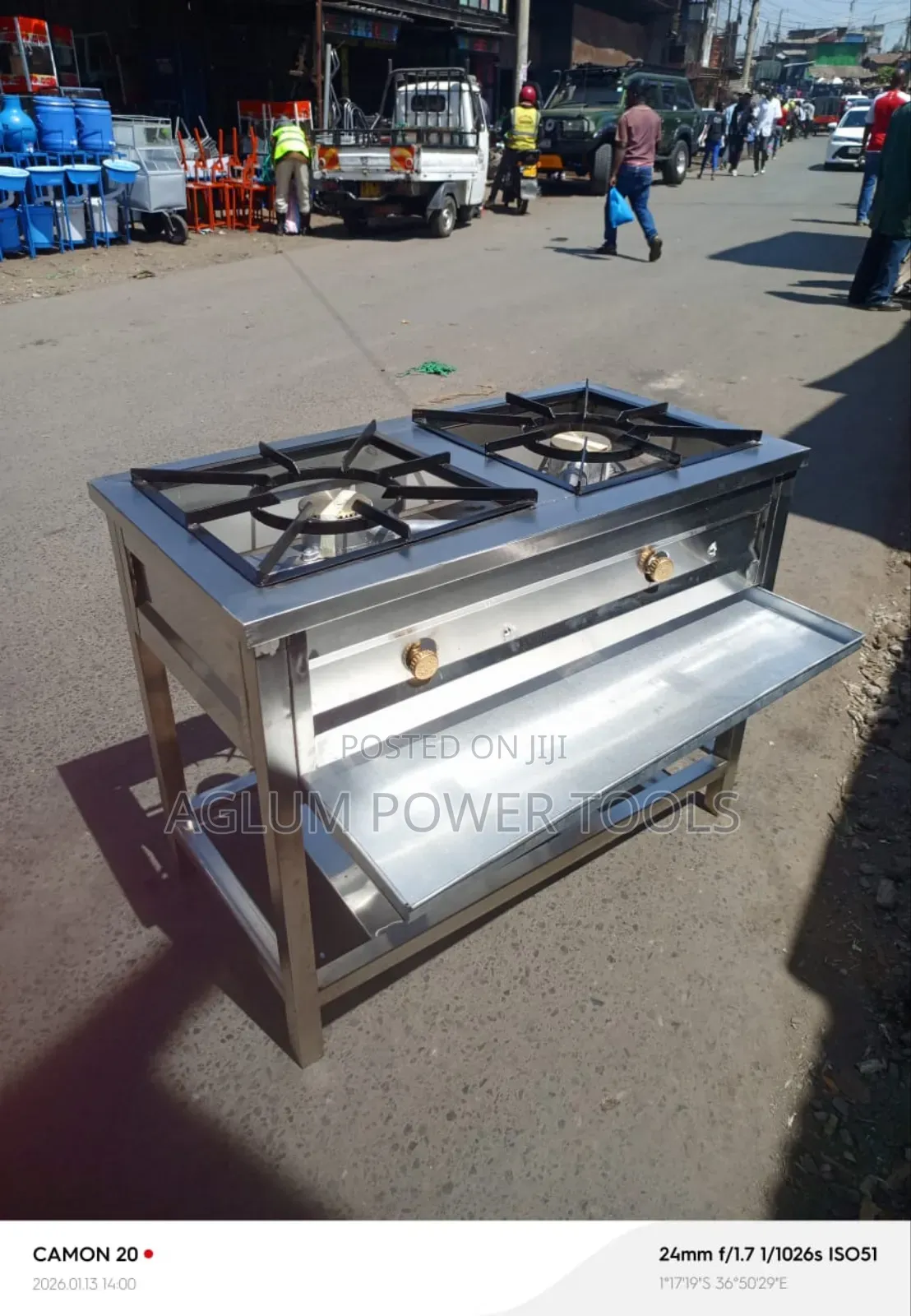 High Pressure 2 Burner With a Shelf