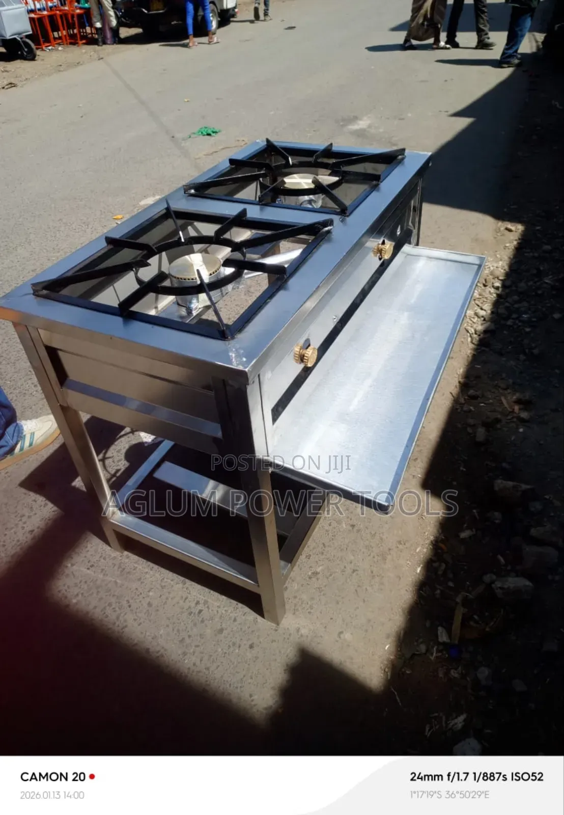 High Pressure 2 Burner With a Shelf