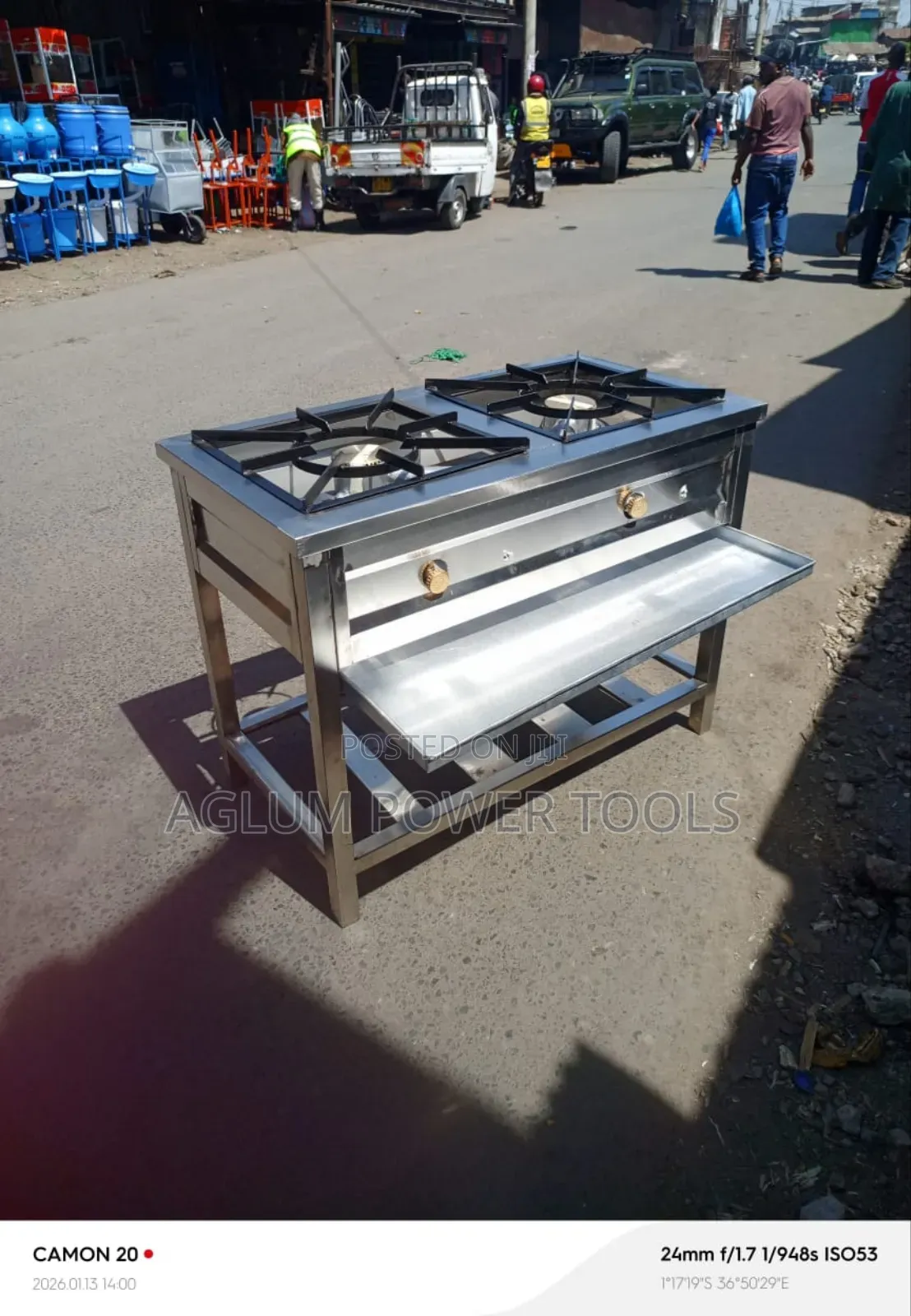 High Pressure 2 Burner With a Shelf