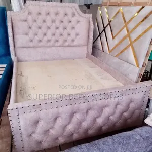 Upholstered Tufted Bed Frame Size 5 by 6