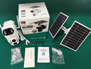 4g Ubox Dual Lense Ubox 6mp Wireless Outdoor Solar PTZ 6mp