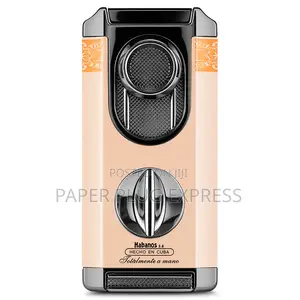 Four-in-One Windproof Cigars Lighter Cutter