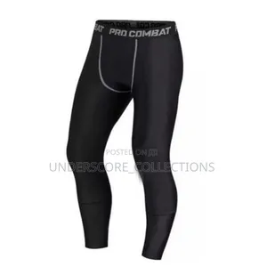 Black Compression Pants for Men