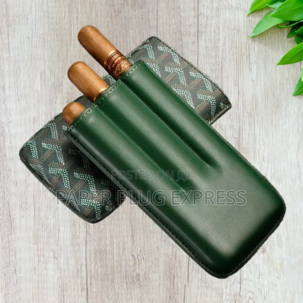 Goyard 3-Cigars Leather Case