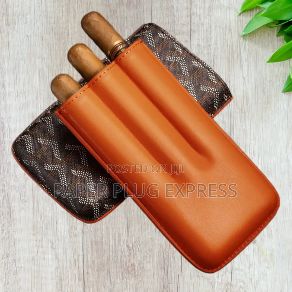 Goyard 3-Cigars Leather Case