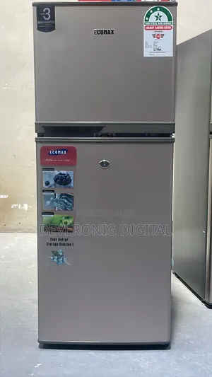 Ecomax 118l Double Door Fridge With Free Fridge Guard Gift