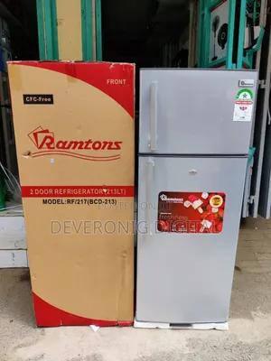Hot Deal
*Ramtons Fridge Double Fridge 213litres Rf217*