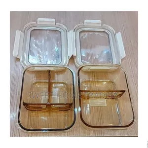 Partitioned Glass Lunch Box