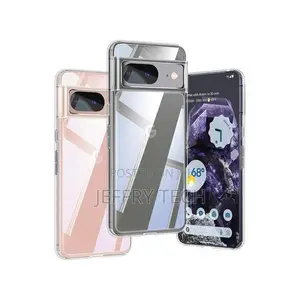 Google Pixel 8 Clear Case, 20x Anti-Yellowing, Built-in 4 Airbags, 1