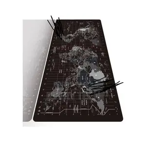 Large Gaming World Map Mouse Pad for Desk, Waterproof Anti-Slip Compu