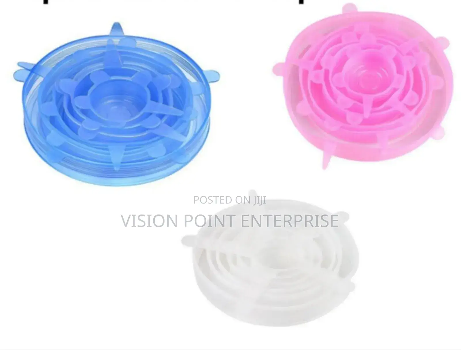 *6 PCS Reusable Silicone Food Covers